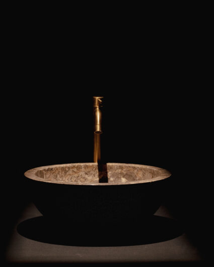 The Merapi | Full Polish Marble Basin — 40cm